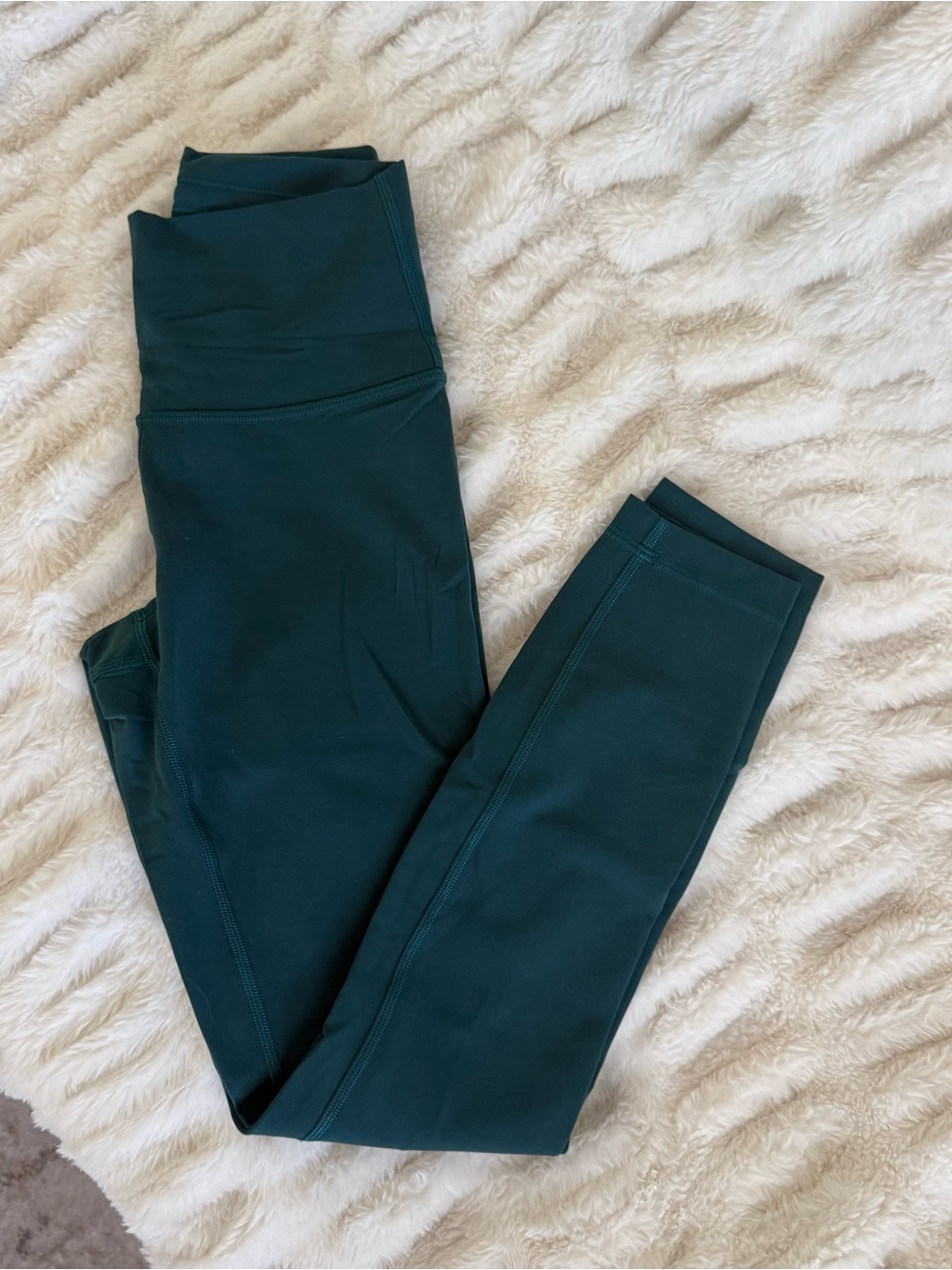 Lululemon deep teal High-Waist Wunder Under Leggings